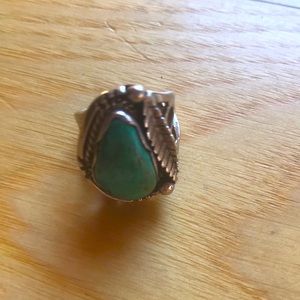 Turquoise and sterling ring🌺
